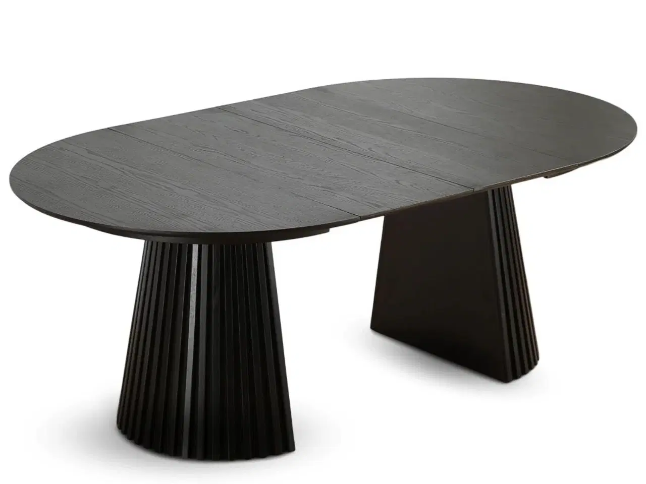 Billede 3 - Lewis - Lamel rundt Spisebord I sort Egefiner med 