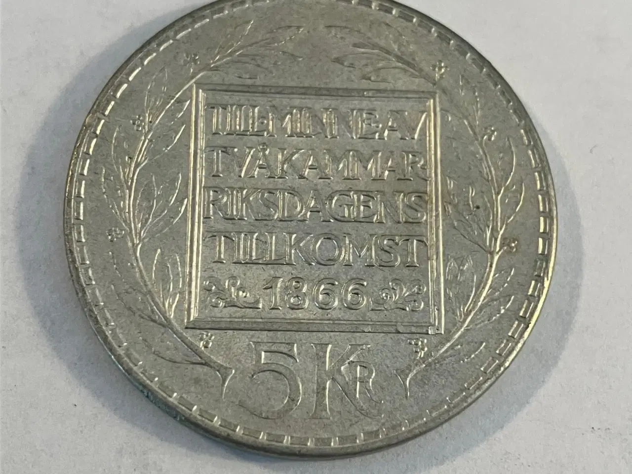 Billede 1 - 5 Kronor Sweden 1966 - 100th Anniversary of the Bicameral Constitutional Reform