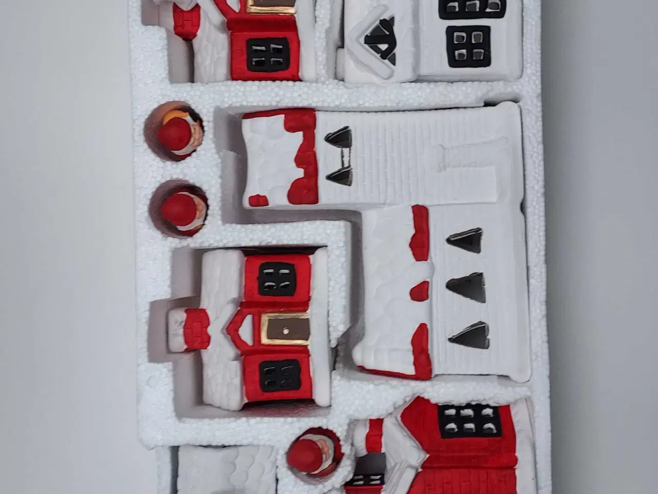 Billede 4 - Kæmpe nisse landsby i keramik med lys