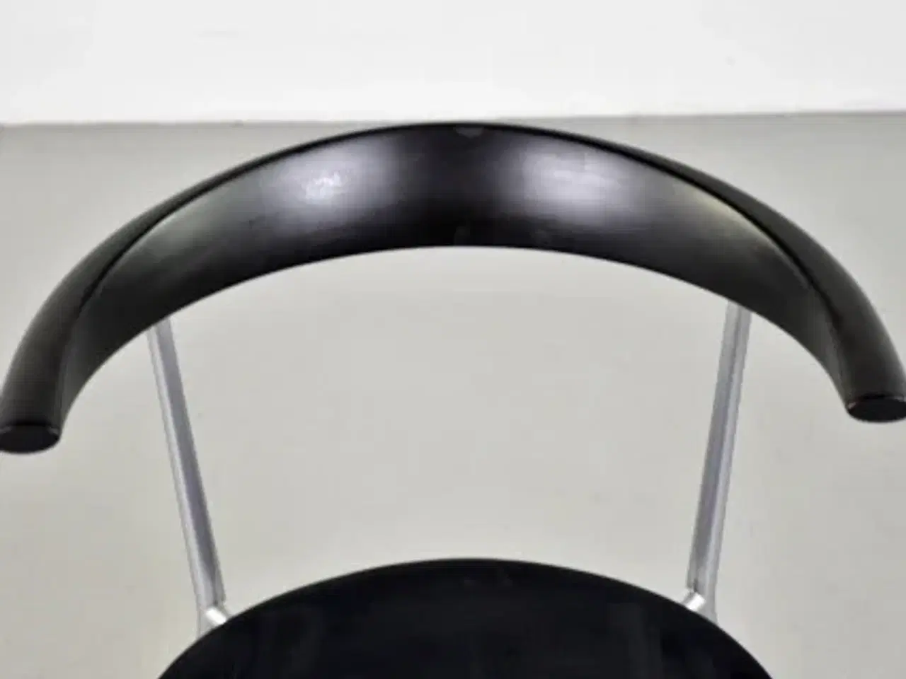Billede 10 - Efg bondo konferencestol med sort polster, gråt stel og sort ryg med lille armlæn