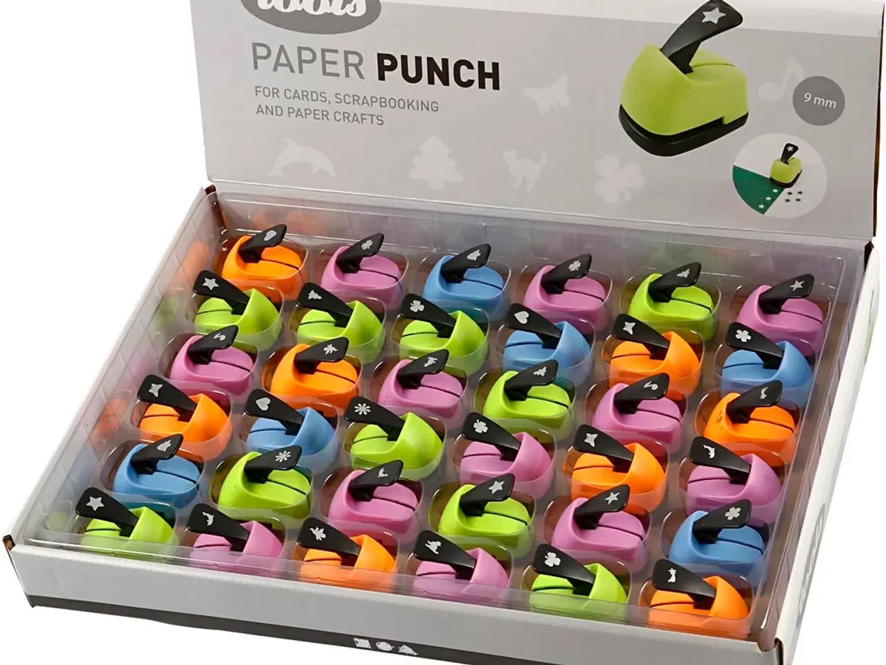 Billede 1 - Stansejern 9 mm - 36 stk. til kreativ udfoldelse