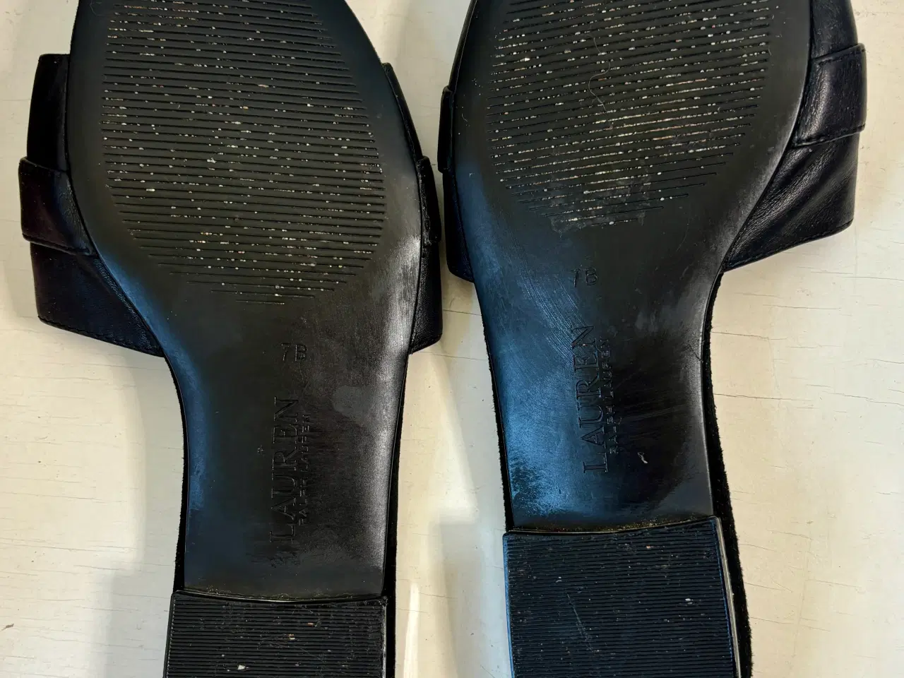 Billede 6 - Ralph Lauren, sorte sandaler i skind, str 37,5