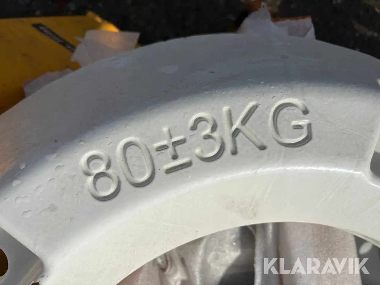 Billede 8 - Hjulvægte 80 Kg Pr Styk - 4 styks