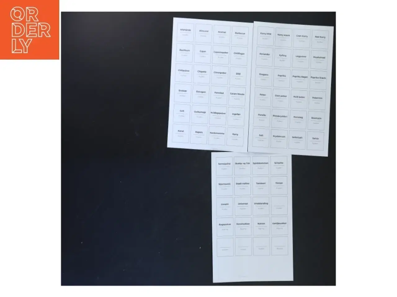 Billede 1 - Krydderietiketter