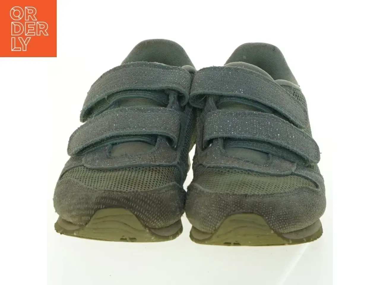 Billede 2 - Brugte grå sneakers med velcrolukning fra Woden (str. 33 )