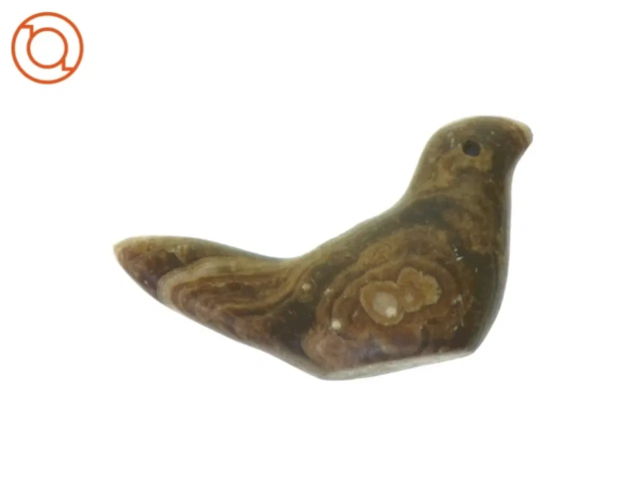 Billede 1 - Antik Onyx Marmor Fugle figur (str. 14 x 7 x 4 cm)