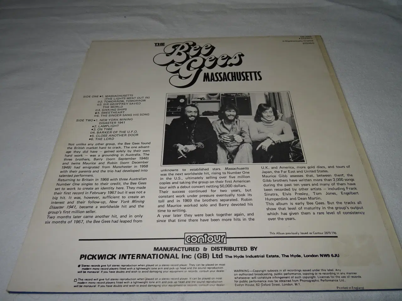 Billede 3 - lp Bee Gees masachusetts