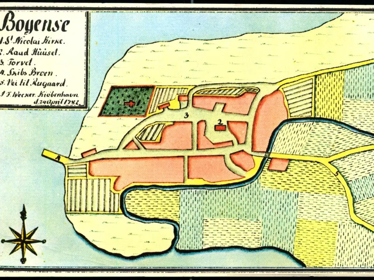 Billede 1 - Bogense - Kopi af kort fra 24 April 1782 - Ubrugt