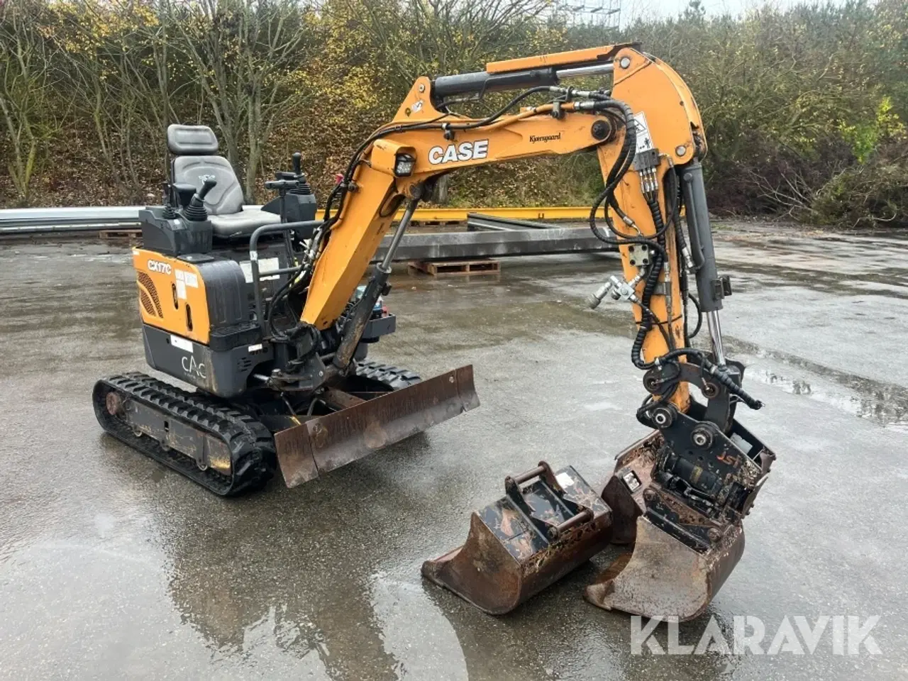 Billede 2 - Minigraver Case CX17C med skovle og tilt