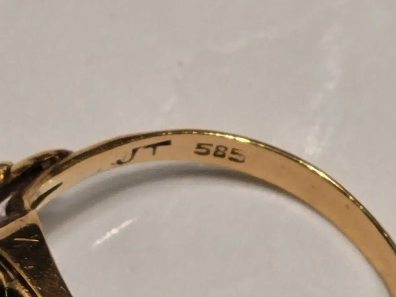 Billede 5 - Gudesmuk antik vintage guldring str. 17,3