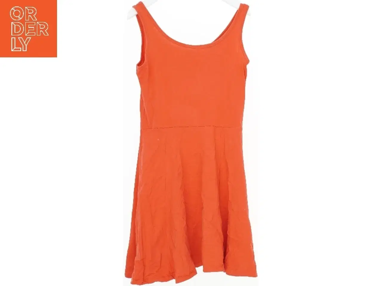 Billede 2 - Orange kjole med stropper fra H&M (str. 140)