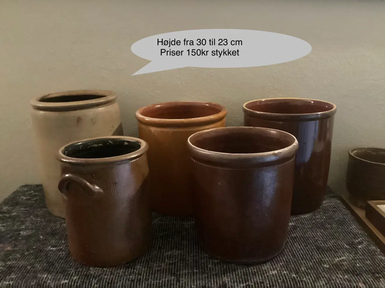 Billede 1 - Lækre krukker, gamle syltekrukker