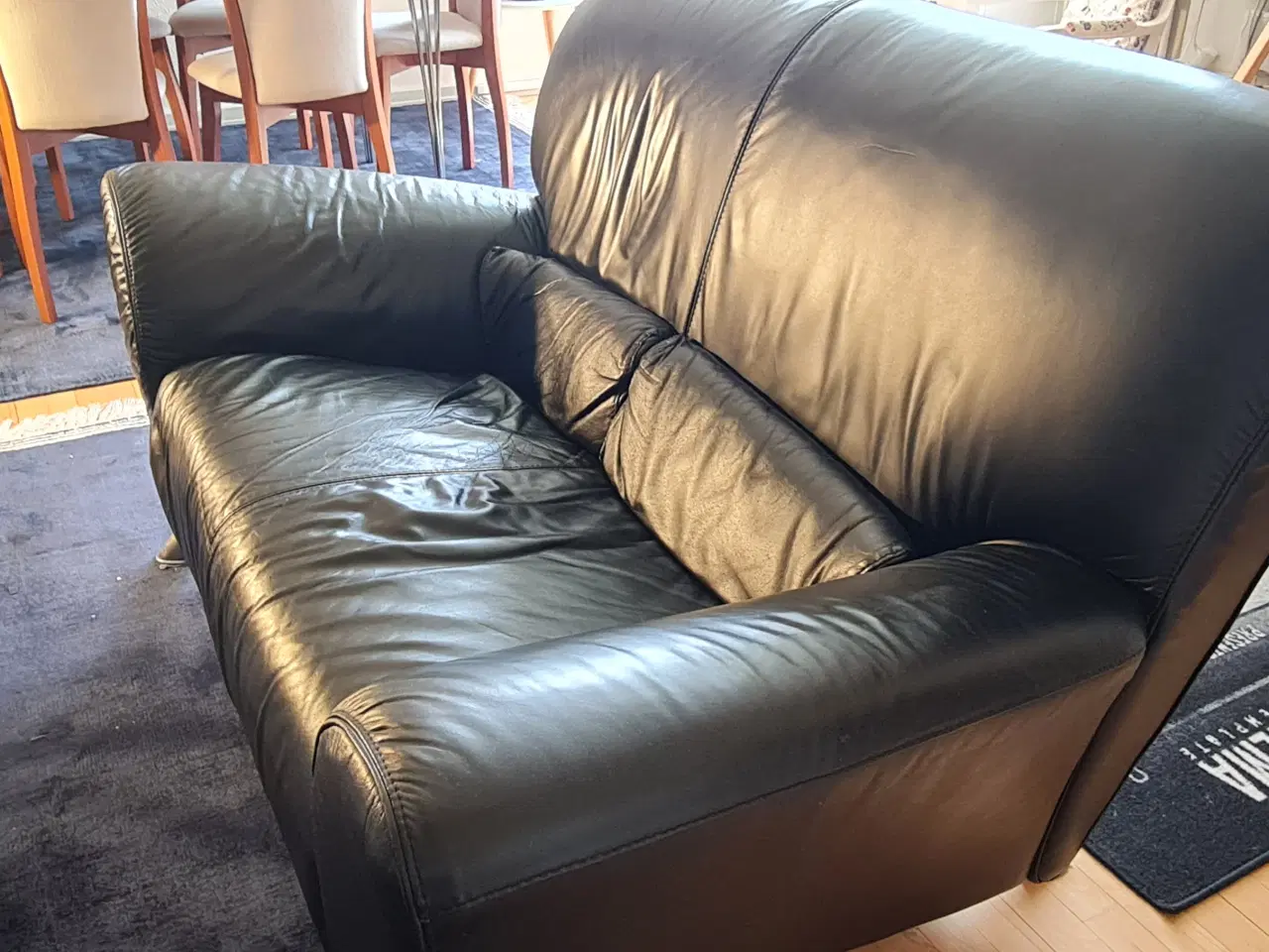 Billede 1 - Lædersofa 3+2 sælges 