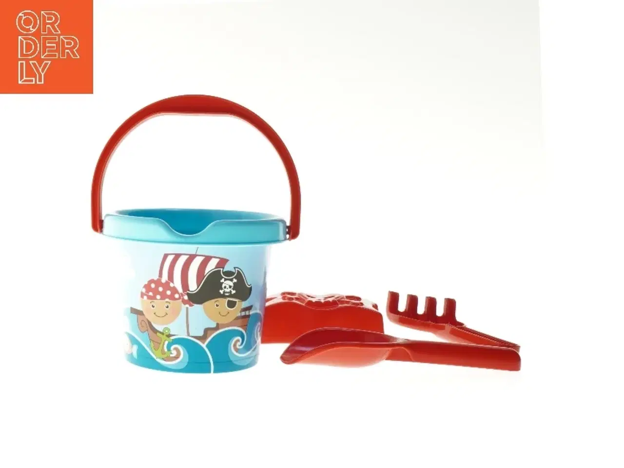 Billede 1 - Strandspand med legetøj (str. 11 cm)