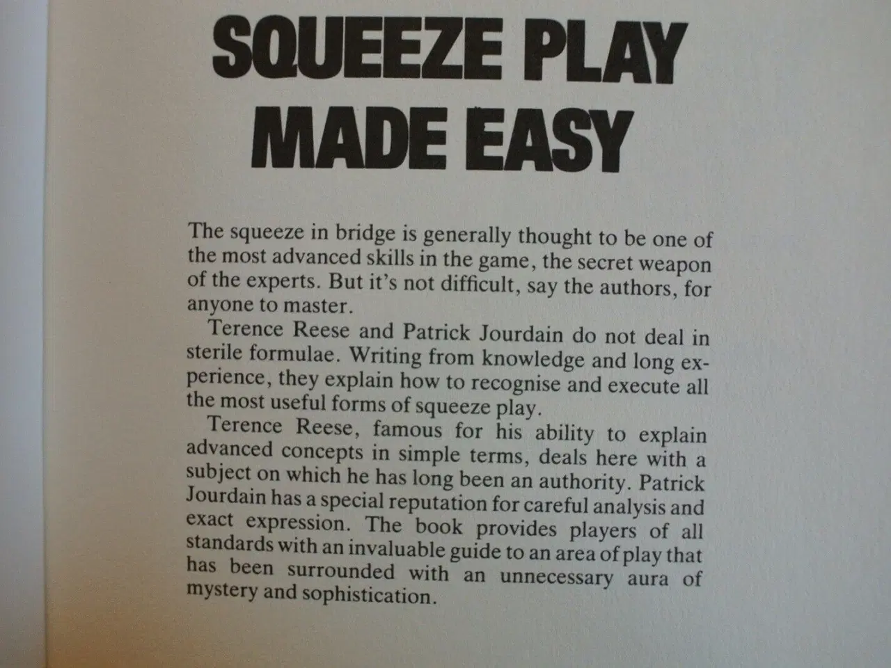 Billede 2 - squeezeplay made easy - bridge, emne: hobby og spo