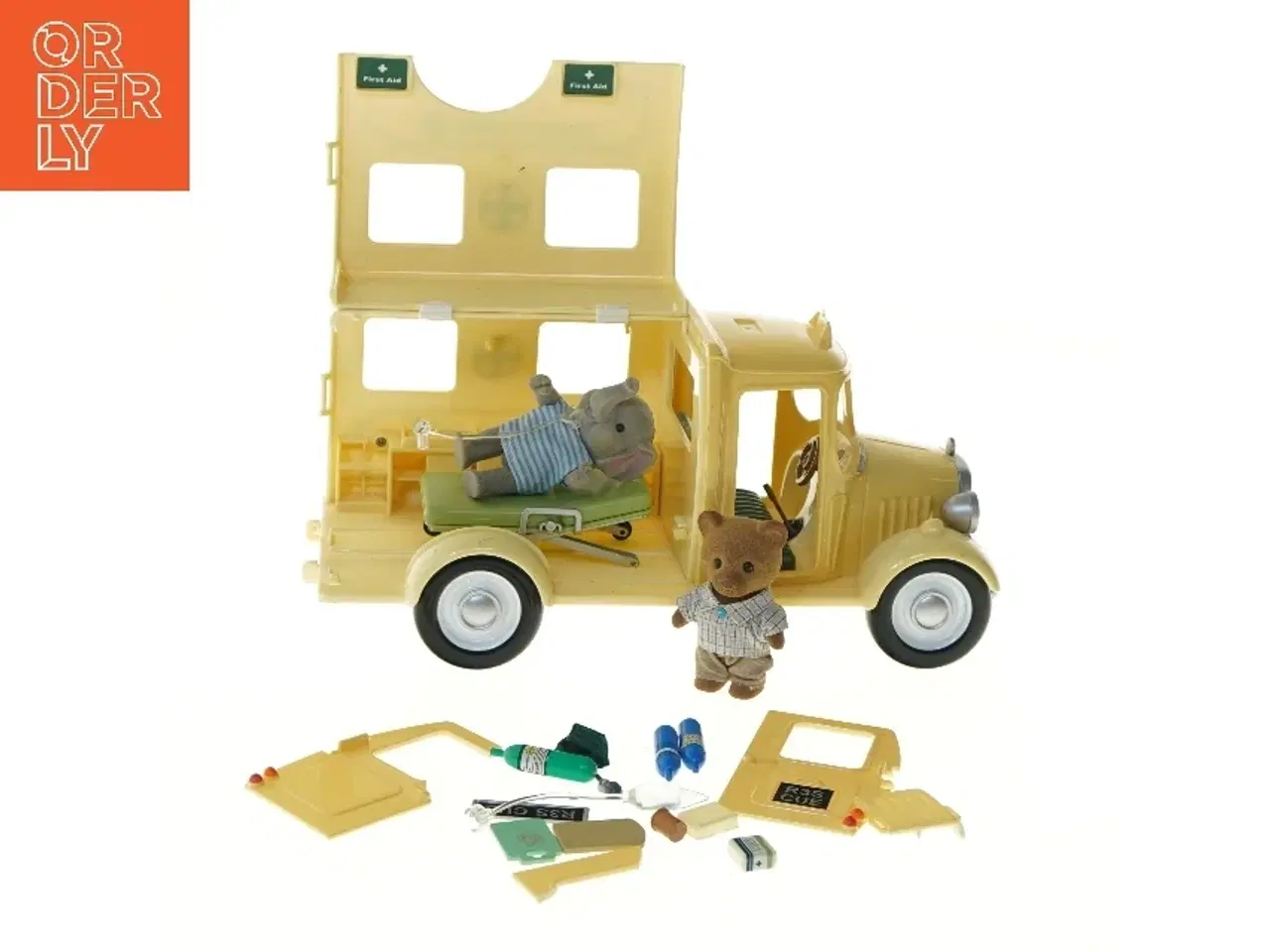Billede 1 - Ambulance byggesæt med figurer (str. 15x31x14,5 cm) fra sylvanian