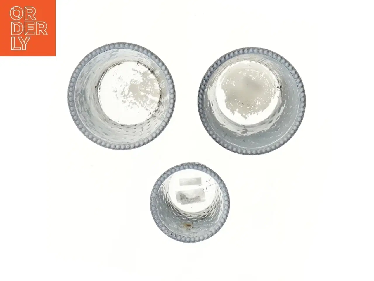 Billede 2 - 2Have Sæt af tre blomsterpotter i sort glas (str. 3 stk Ø 13,5 & 10 cm længde 13 cm)