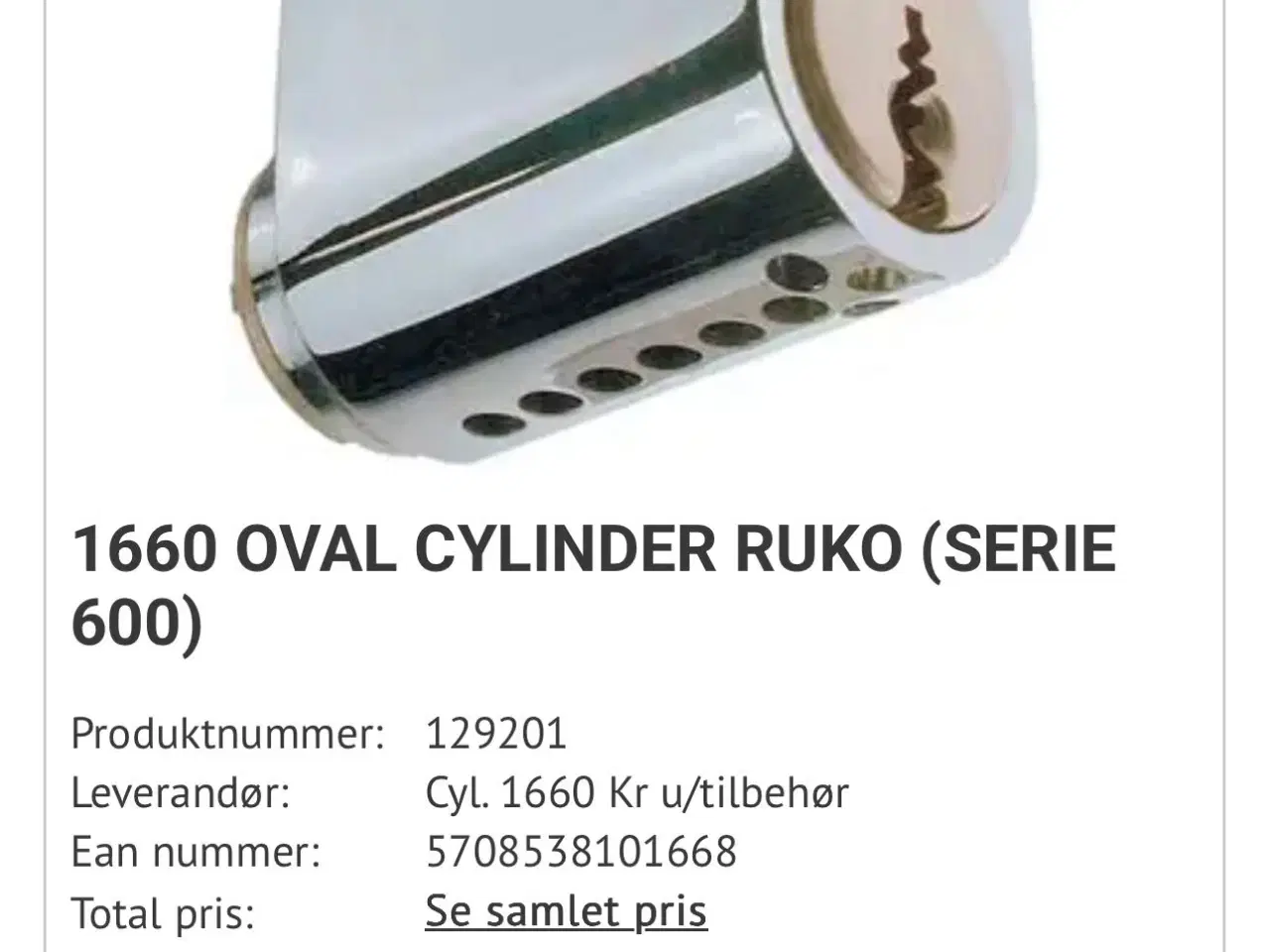 Billede 4 - 10 stk 1660 oval cylinder RUKO