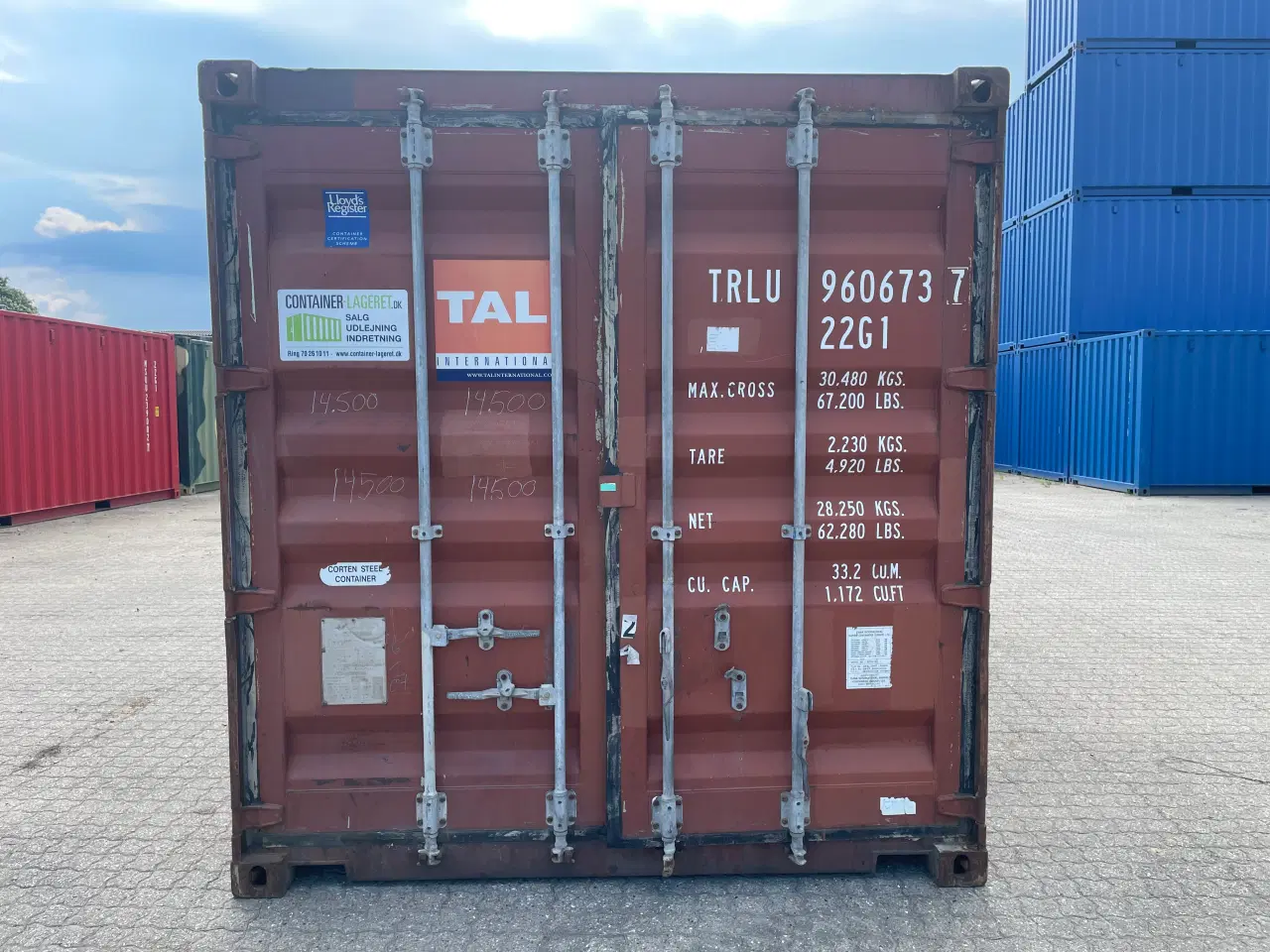 Billede 1 - 20 fods Container- ID: TRLU 960673-7
