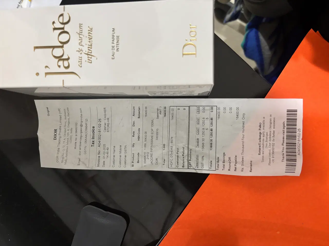 Billede 5 - UÅBNET, Jadore DIOR Parfume, 100 ml. ORIGINAL kvit