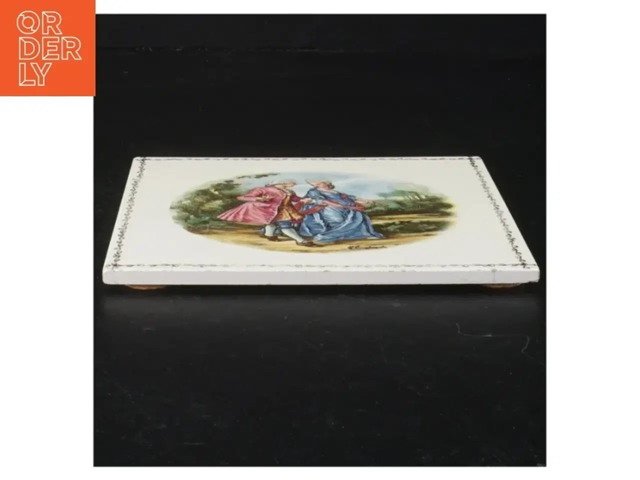 Billede 3 - Søholm bordskåner flise kakkel klinke i porcelæn (str. 15 x 15 cm)