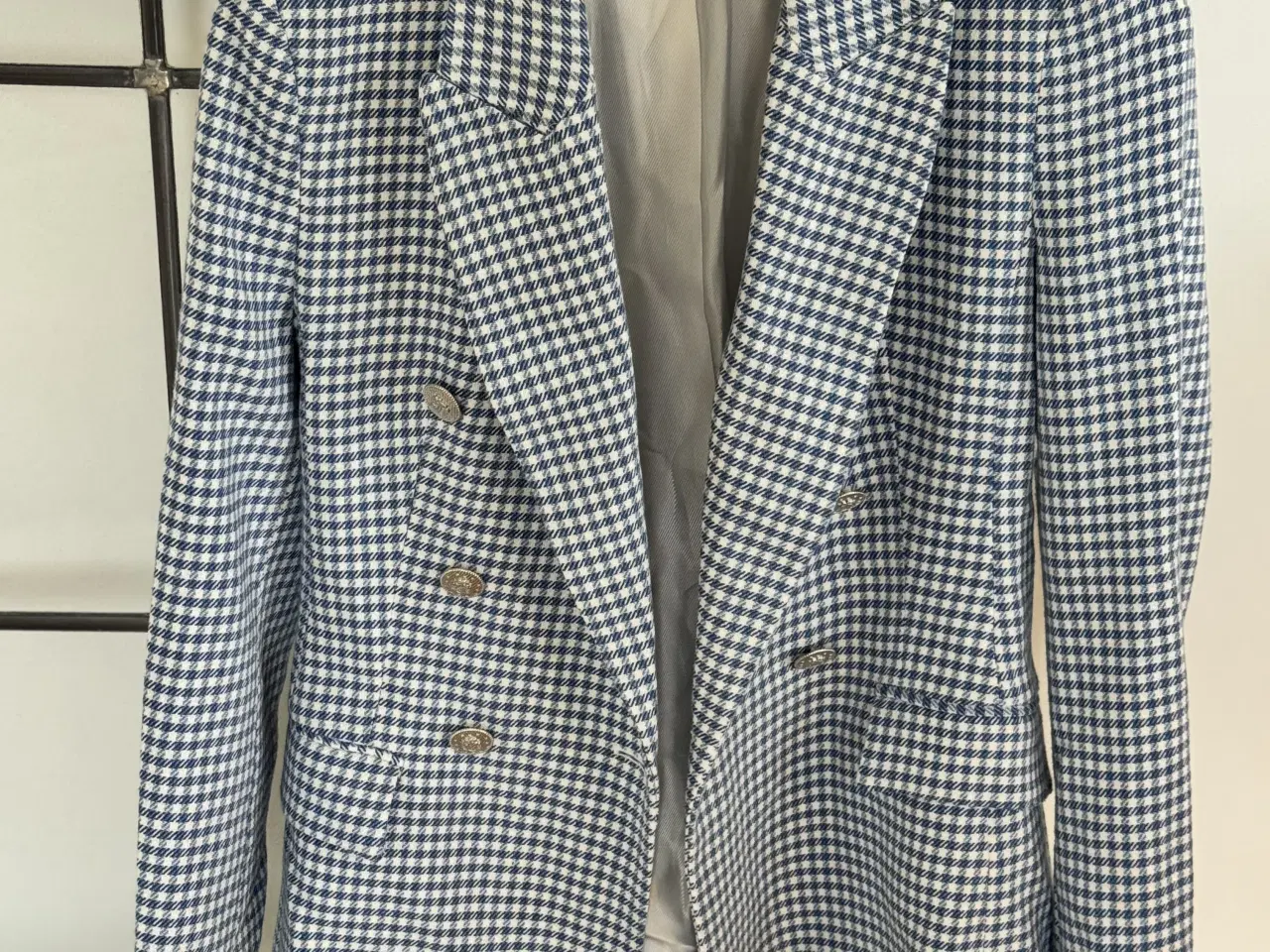 Billede 3 - Blazer str s blå og hvid 