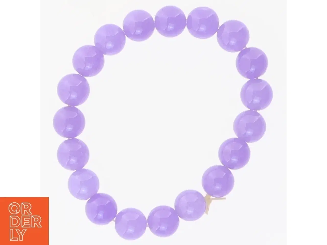 Billede 2 - Lilla armbånd af perler (str. Ø 6 cm)