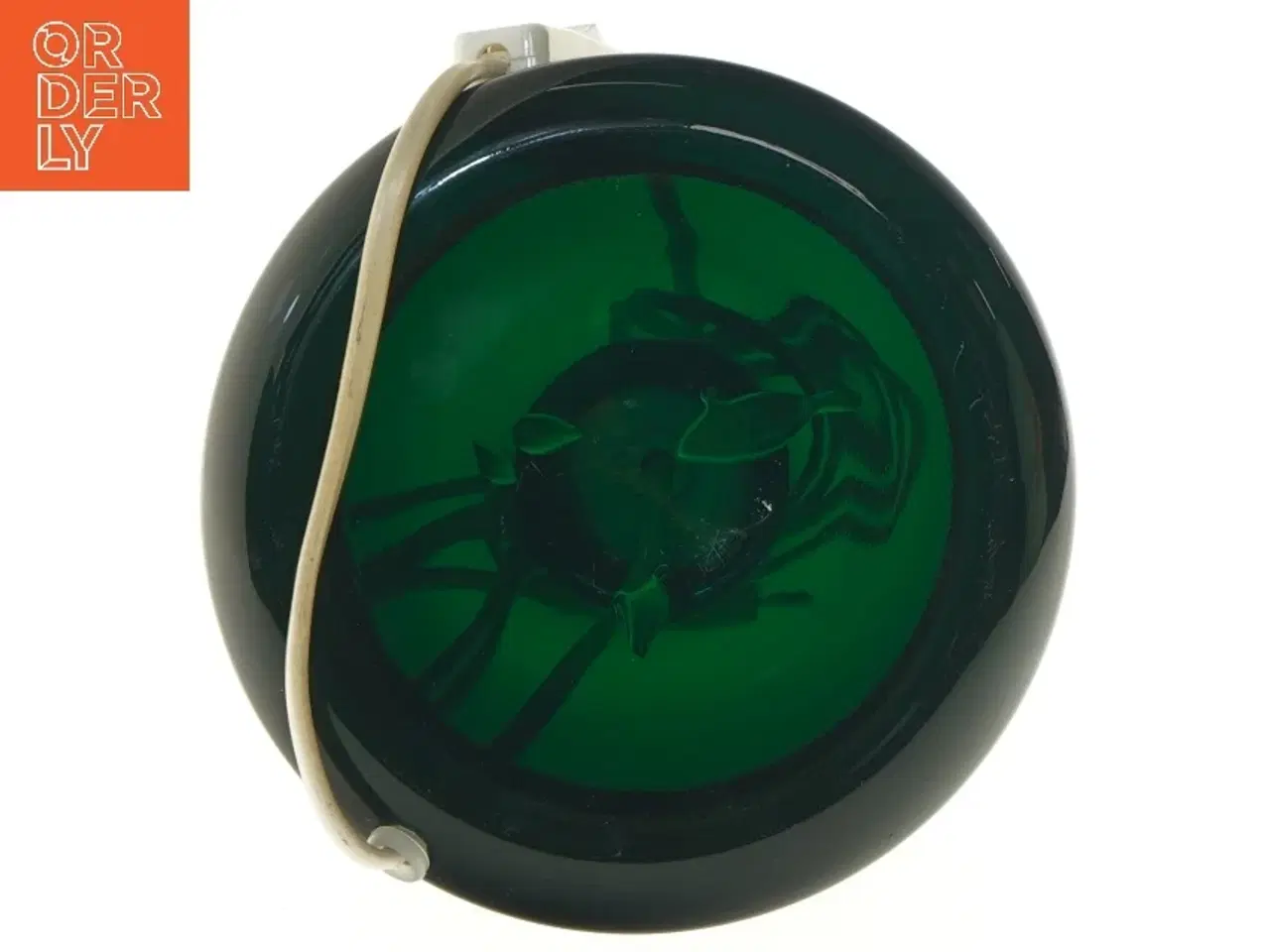 Billede 4 - Holmegaard flaskeGrøn bordlampe (str. Ø 16 cm)