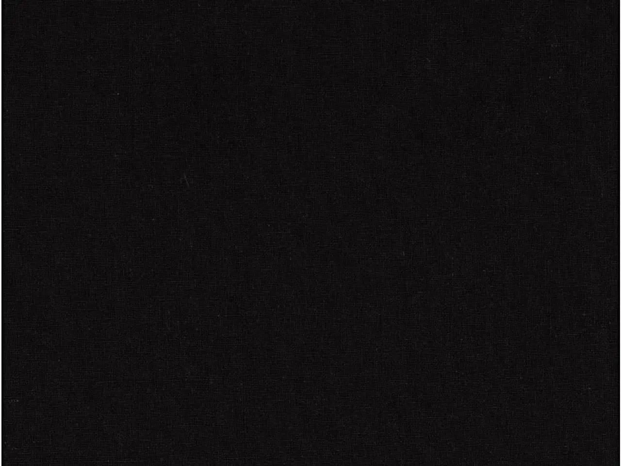 Billede 1 - Kvalitetsstof i sort bomuld - 145 cm, 10 m rulle