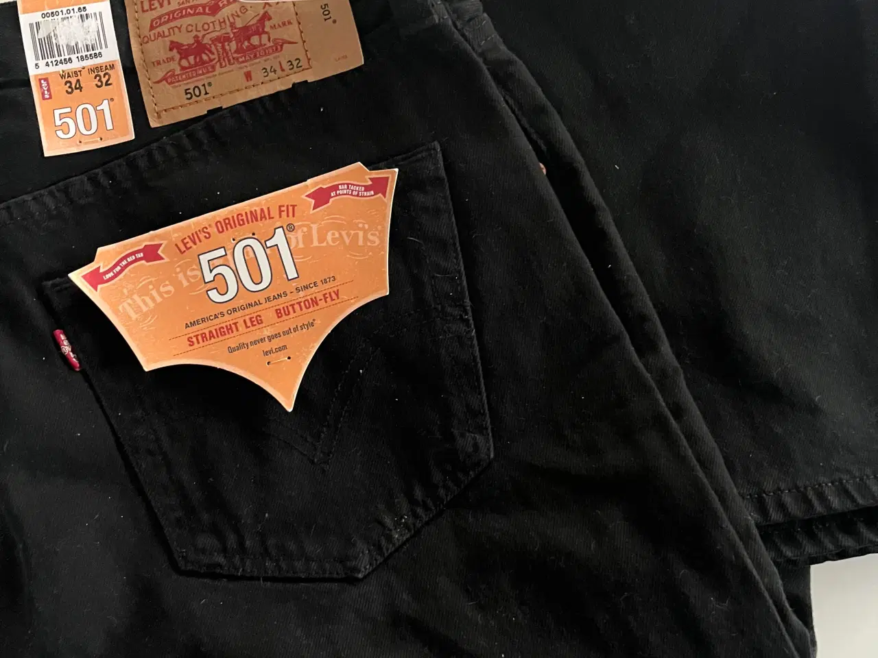 Billede 2 - Levi’s 501, sorte, nye, 34/32