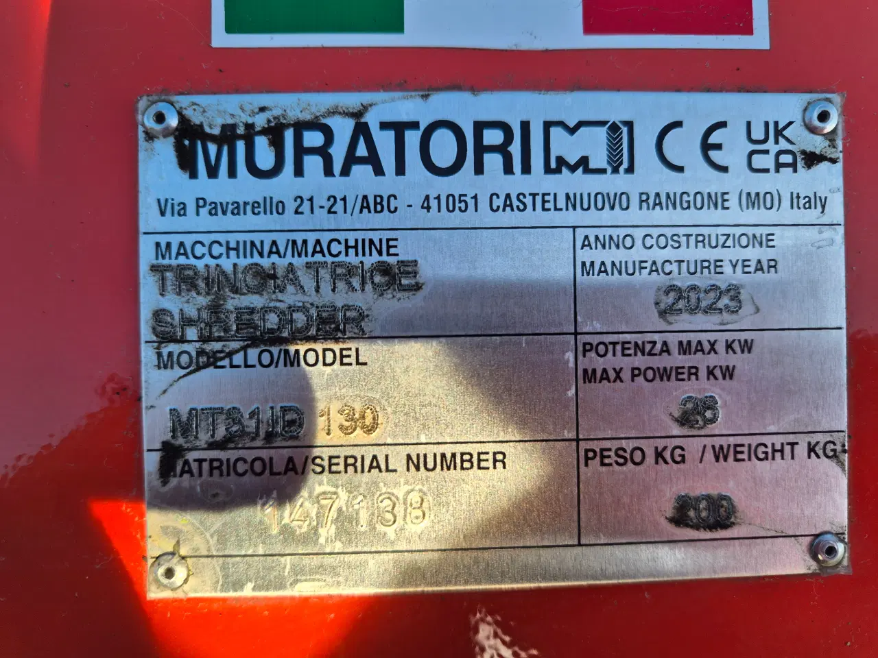 Billede 9 - Muratori MT31-130 Hydraulisk slagleklipper.