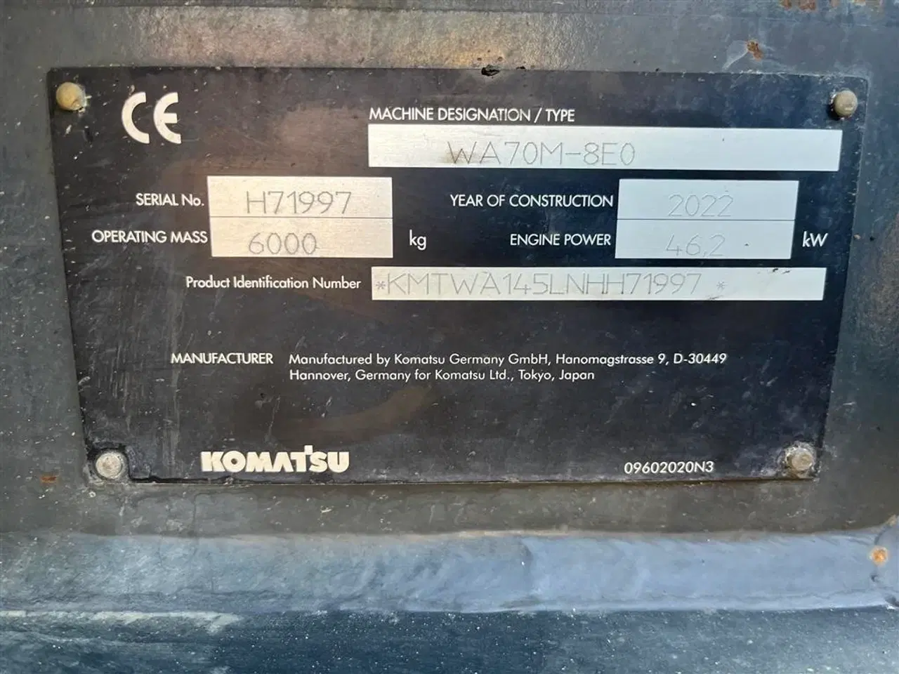 Billede 14 - Komatsu WA 70 M-8E0 med skovl og gafler