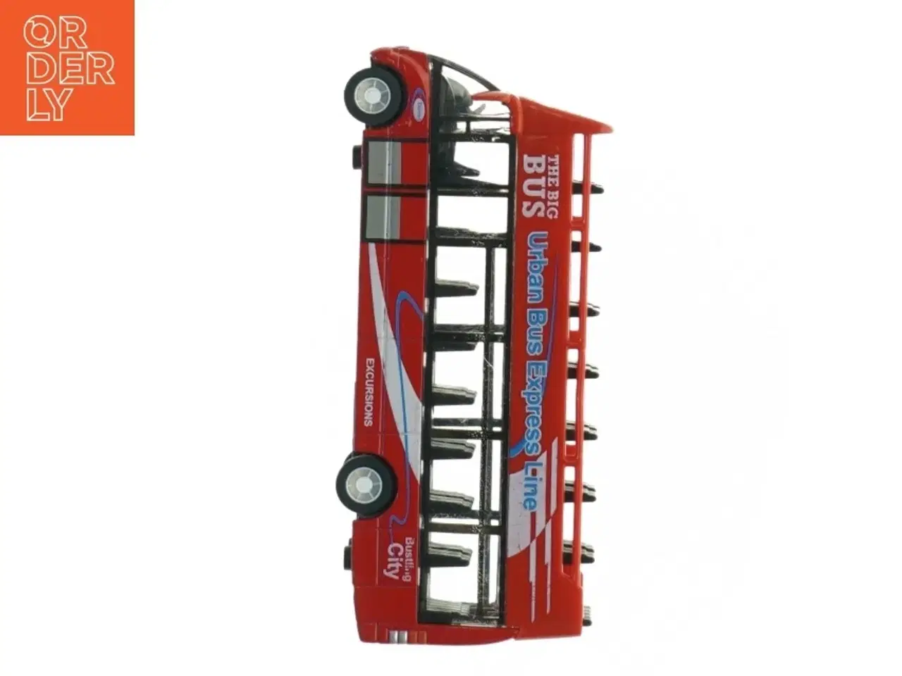 Billede 6 - Modelbus, dobbeltdækker (str. 14 og en halv cm x 4 cm)