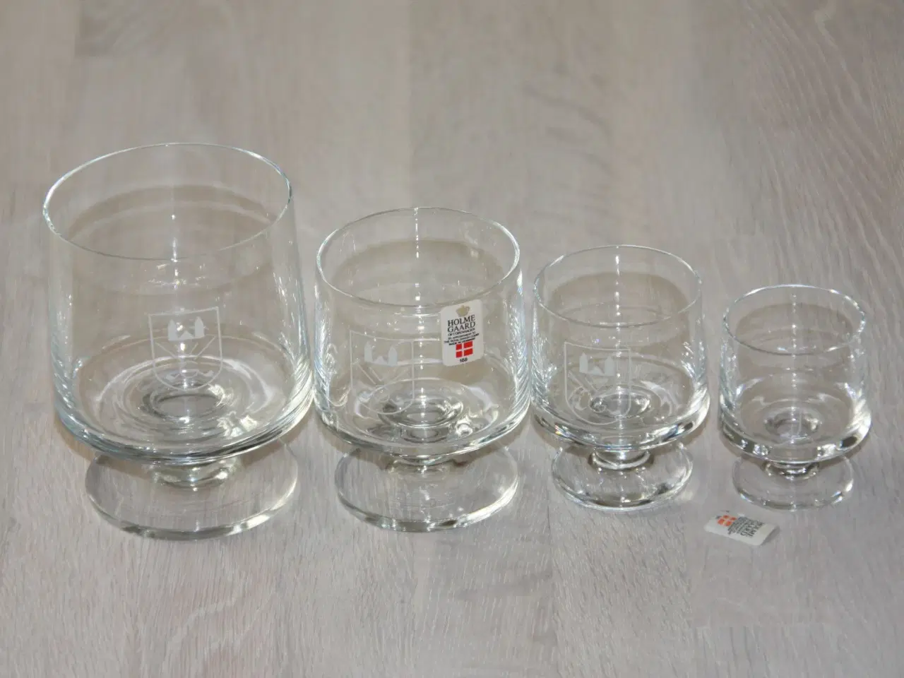 Billede 2 - 4 Holmegaard glas med golf logo