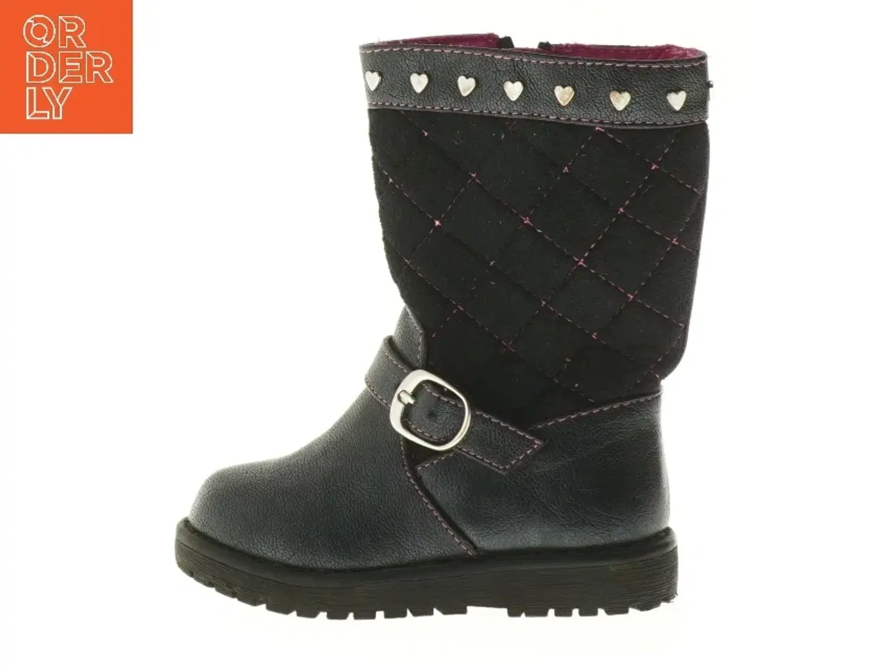 Billede 1 - Børnestøvler med hjerter fra Girl (str. 6 )