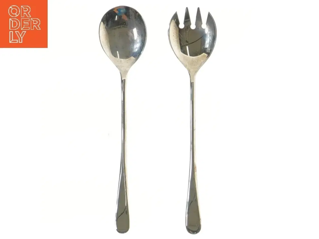 Billede 2 - Salatbestik sæt i rustfrit stål (str. 23 cm)