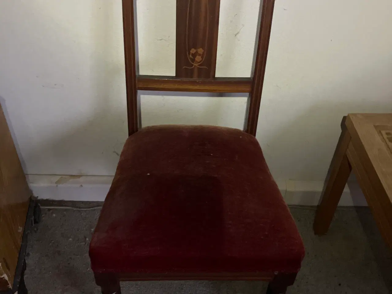 Billede 1 - Antik spisebordsstol