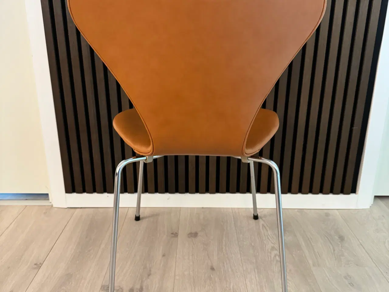 Billede 4 - AJ Syver stole 6 stk cognac farvet læder 