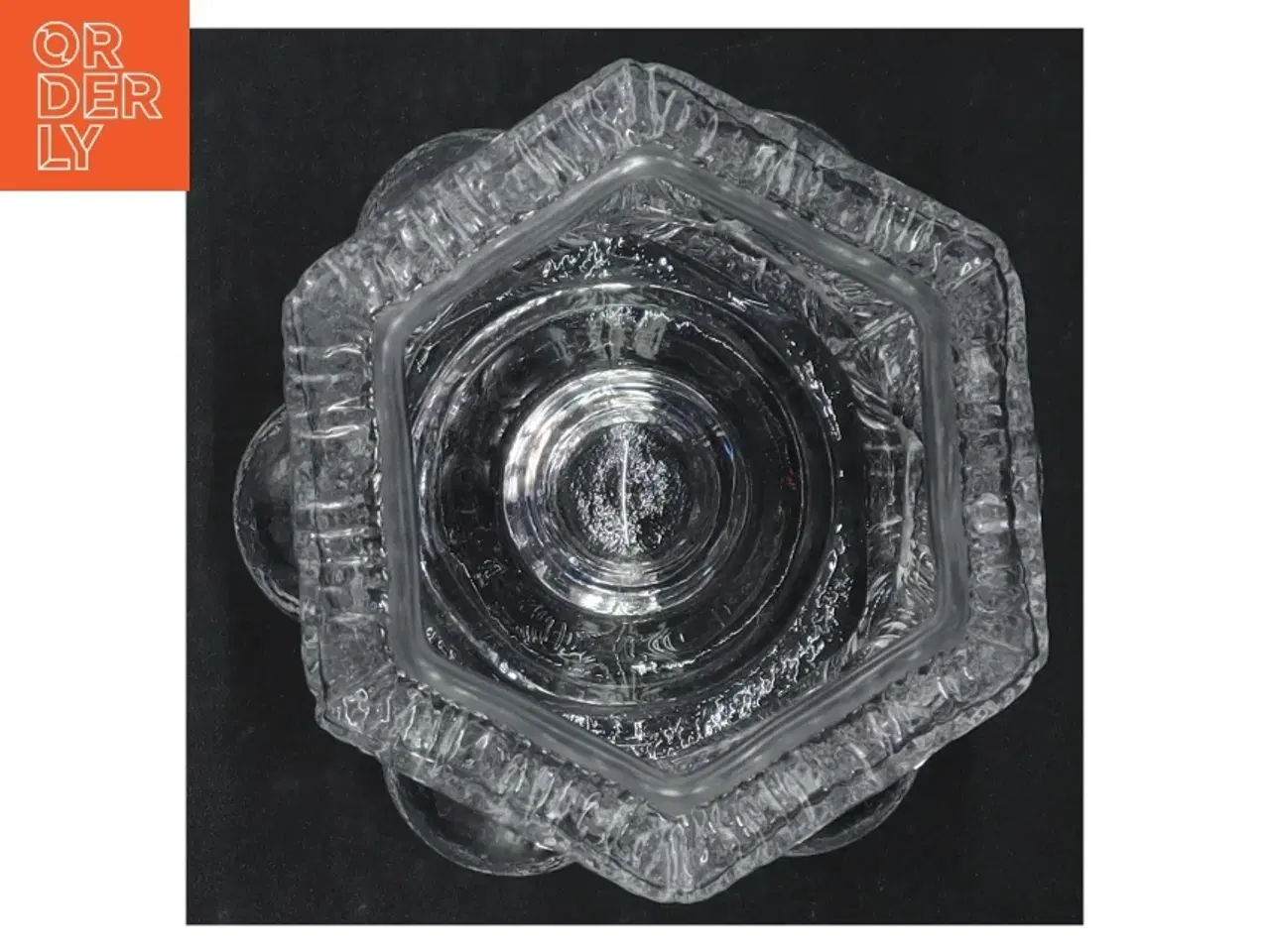 Billede 2 - Glas bæger/vase (str. H. 8 cm. ø. 10,5 cm)
