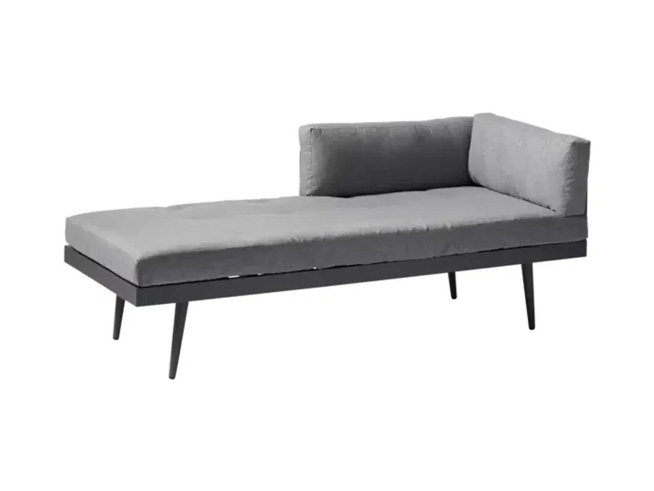 Billede 2 - Loungesofa med hynde og puder i farven grå