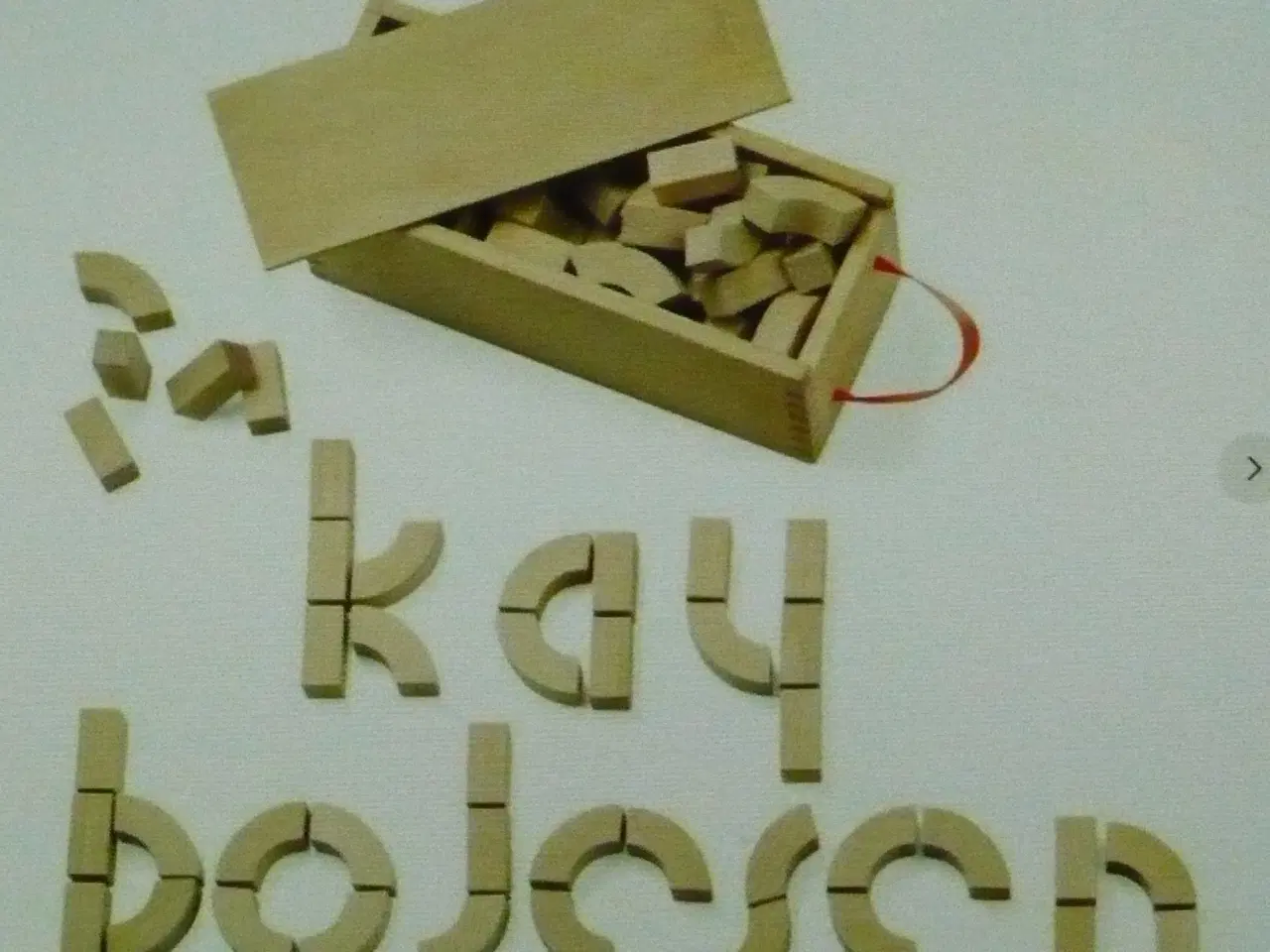 Billede 1 - BRUGTE "KAJ BOJESEN" ALFABET-KLODSER