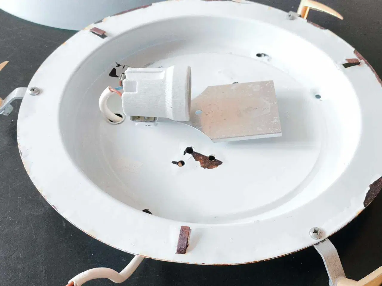 Billede 4 - Hvid loftslampe (se billederne)