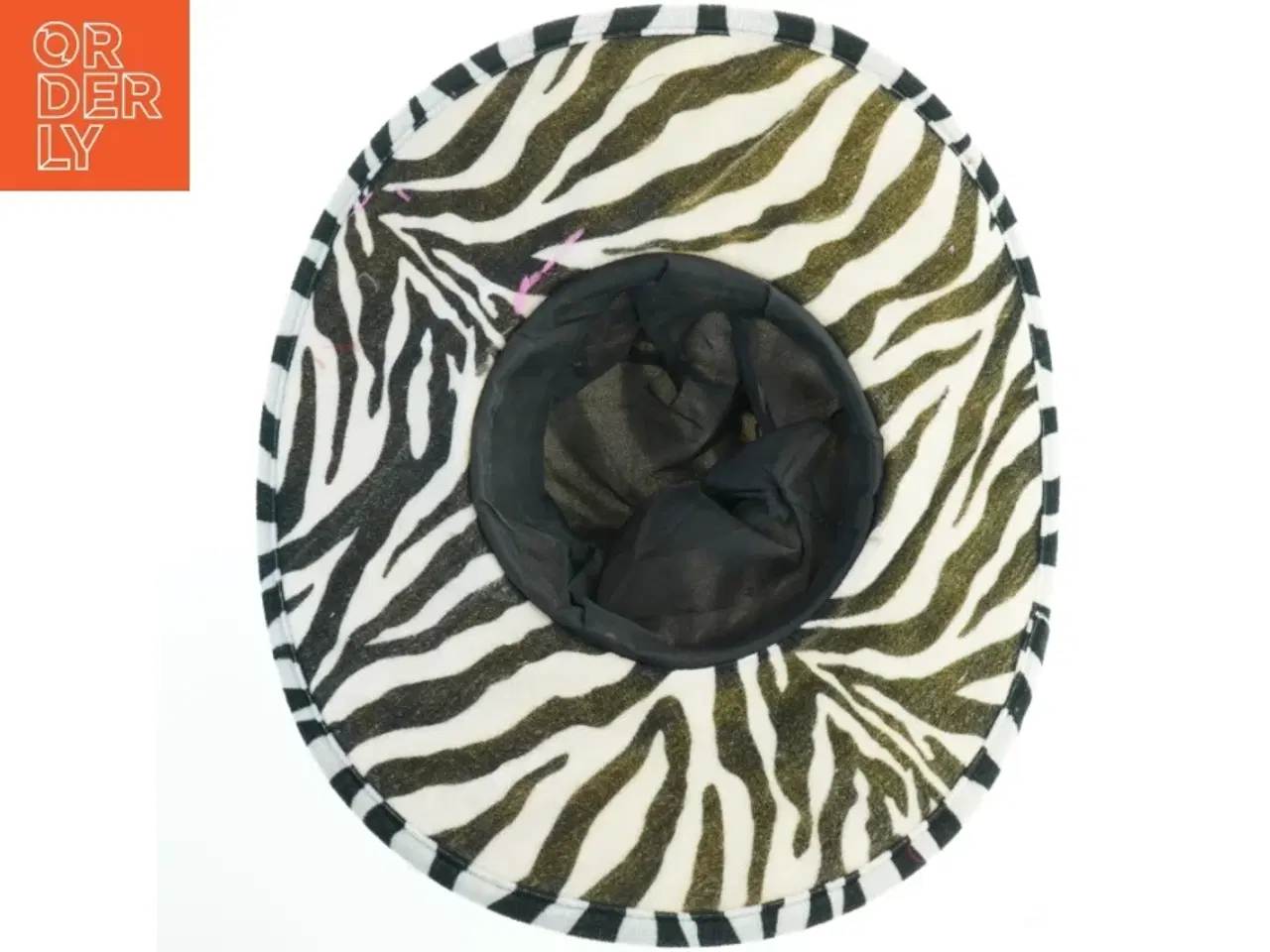 Billede 2 - Zebramønstret hat (str. Ø. 45 cm)
