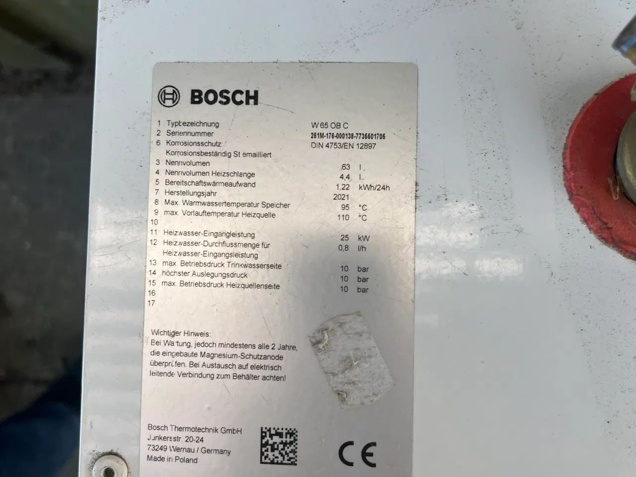 Billede 2 - Bosch gasvandvarmer 