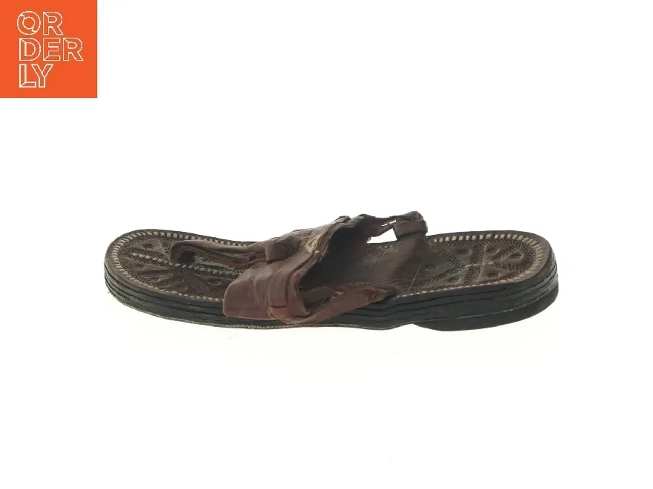 Billede 1 - Brune lædersandaler (str. fod 27 cm)