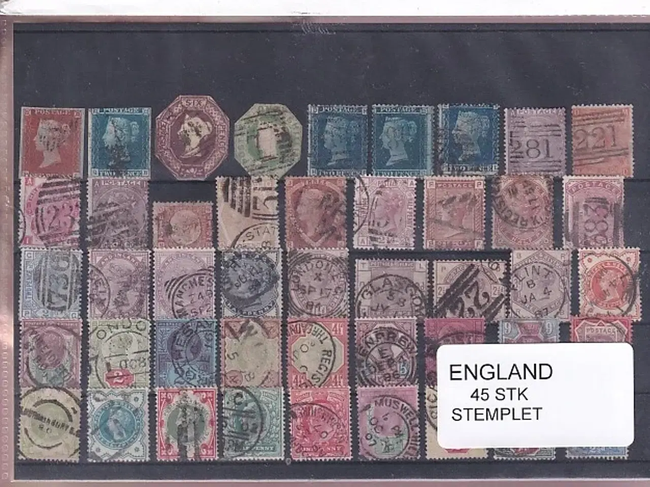 Billede 1 - England - 45 Stk. -  Stemplet