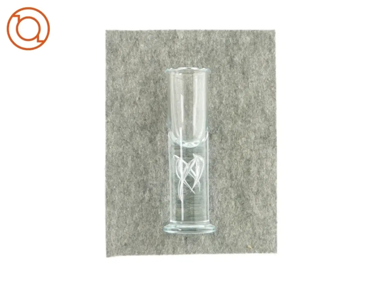 Billede 1 - Lille glas vase (str. HØ: 17x5,5 cm)