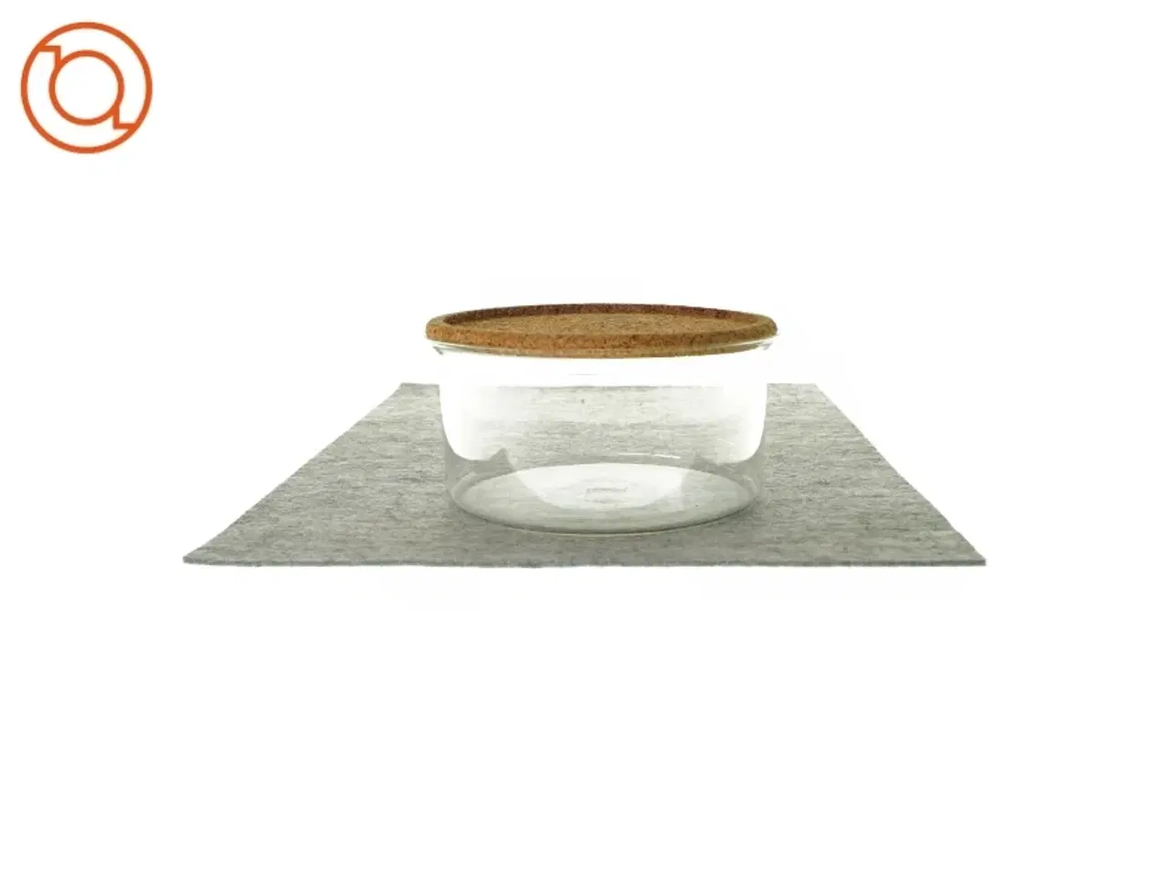 Billede 1 - Glasskål med kork låg fra Bodum