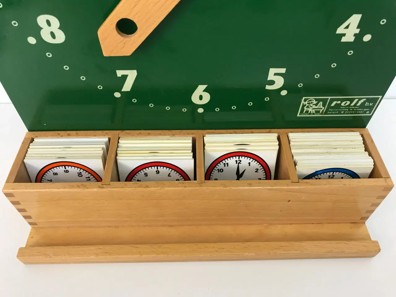 Billede 5 - Retro læringsredskab til klokken
