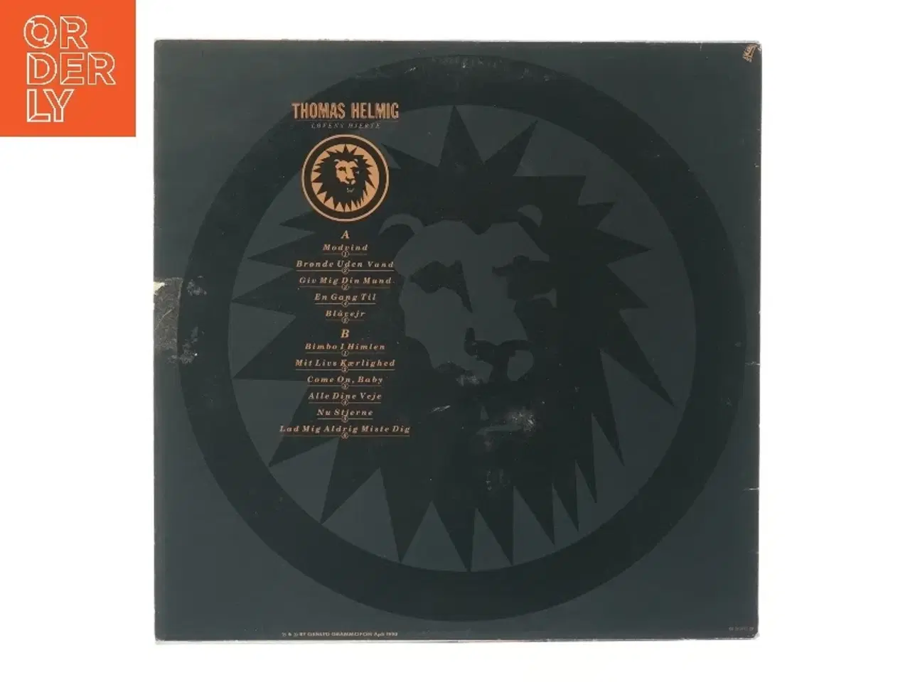 Billede 2 - Thomas Helmig - Løvens Hjerte LP fra Thomas Helmig